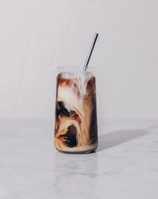 Iced coffee with milk